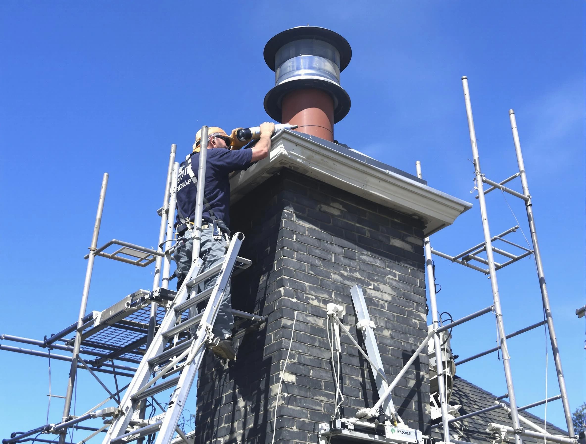 Sturdy chimney crown finished by White House Chimney Sweep in White House, TN