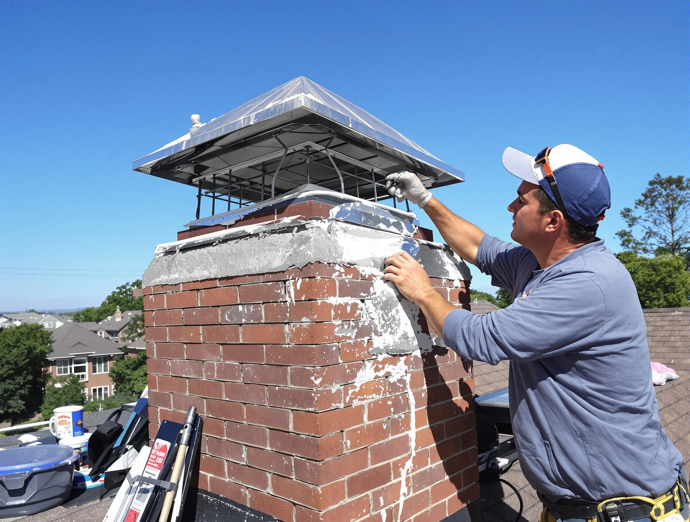 Chimney Crown Services service in White House, TN