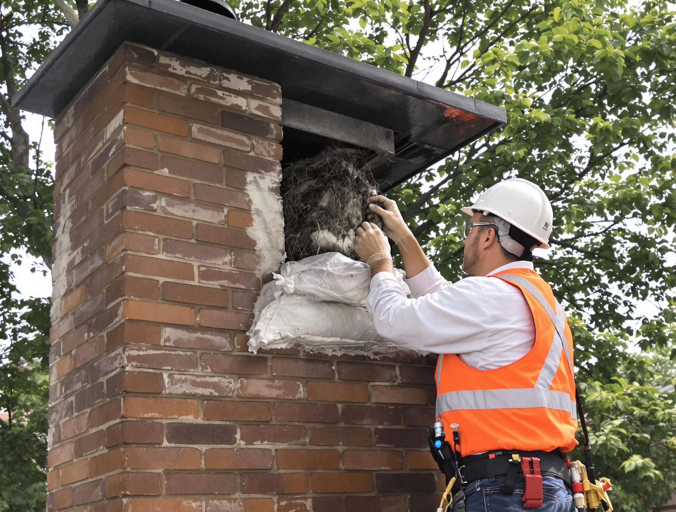 Humane removal of debris and animals by White House Chimney Sweep in White House, TN