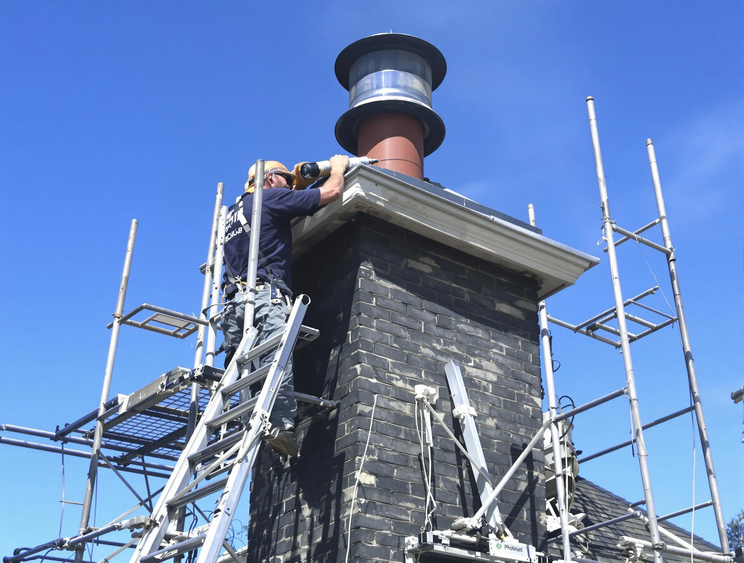 Sturdy chimney crown finished by White House Chimney Sweep in White House, TN