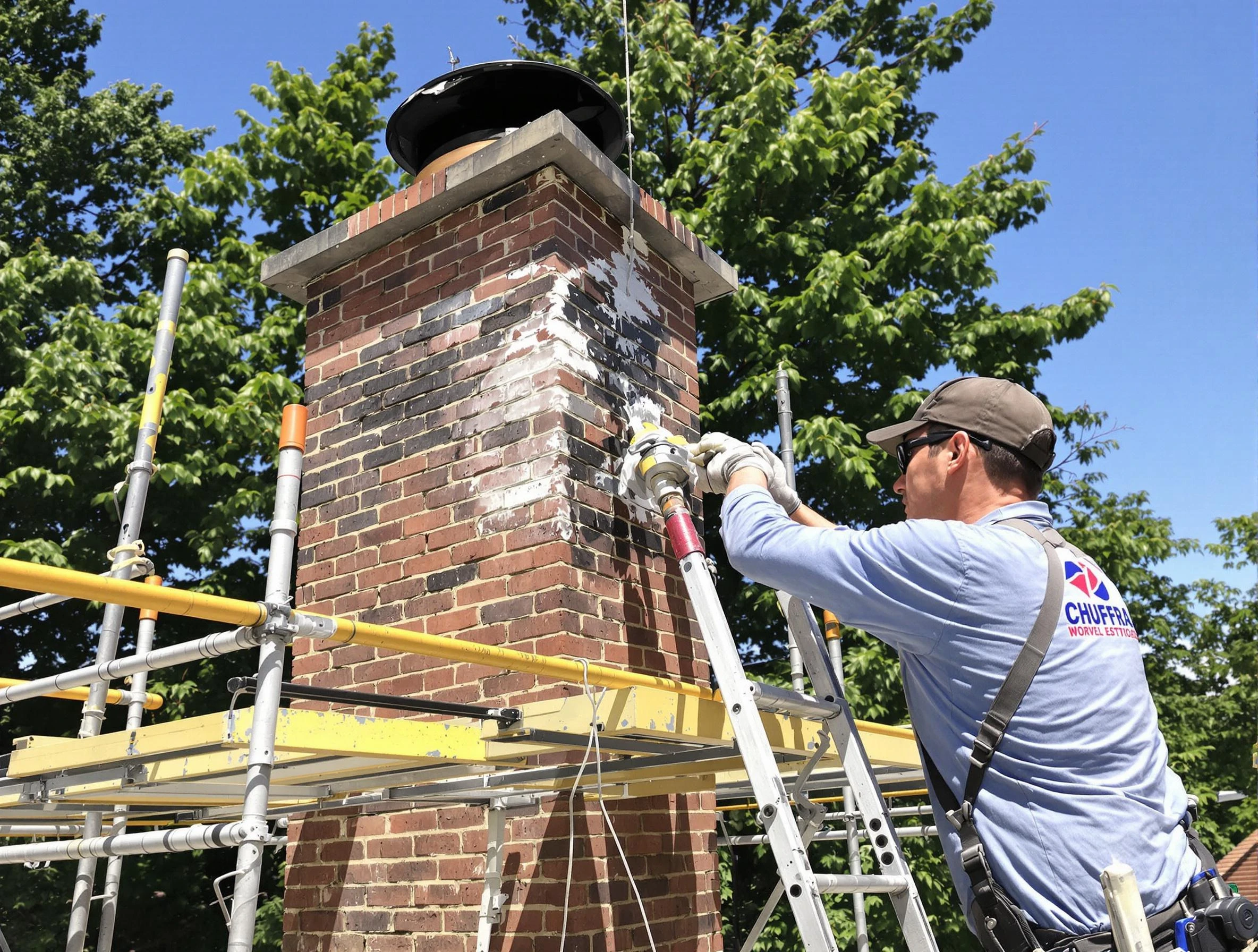 Structural chimney repair by White House Chimney Sweep in White House, TN