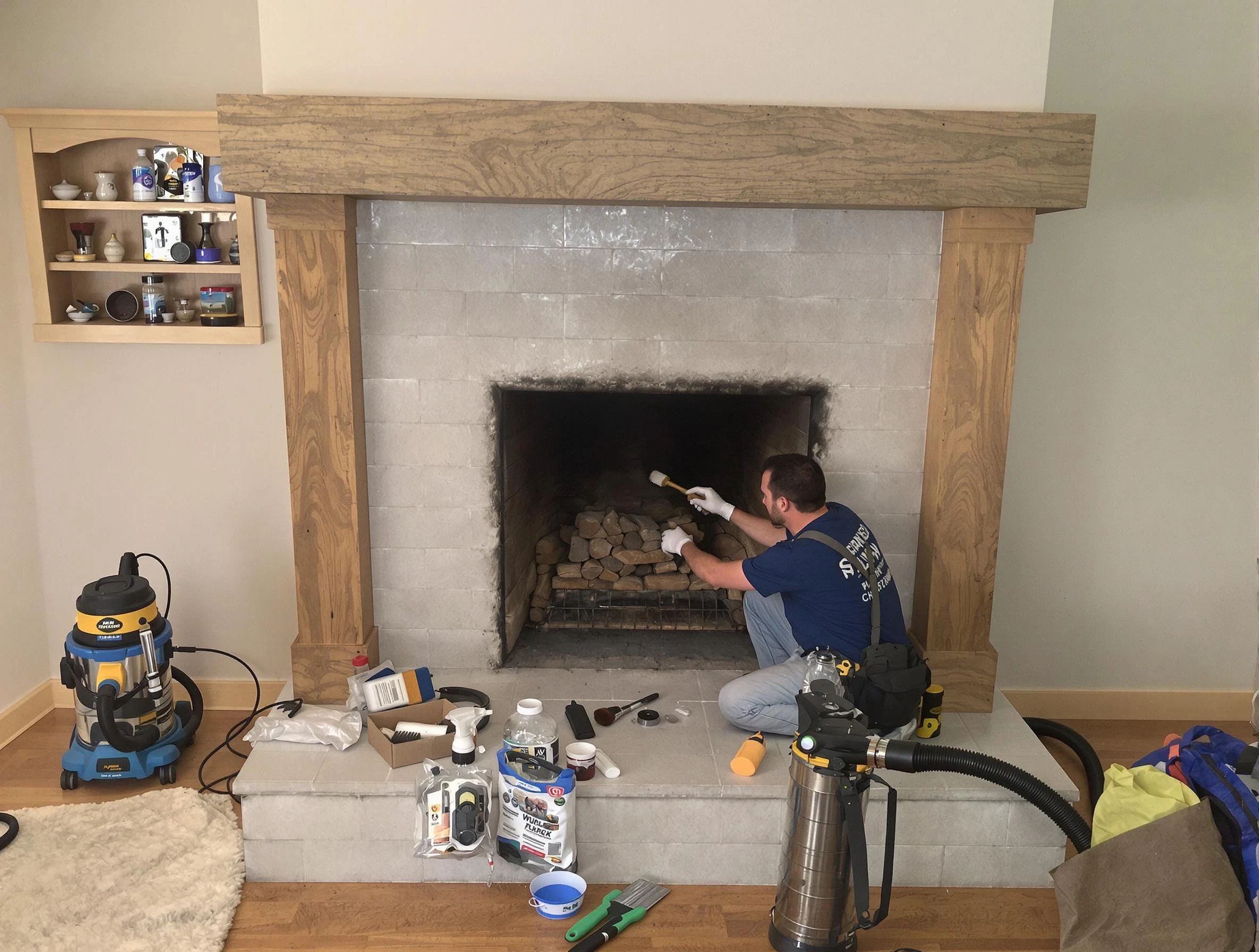 Detailed creosote removal process by White House Chimney Sweep in White House, TN